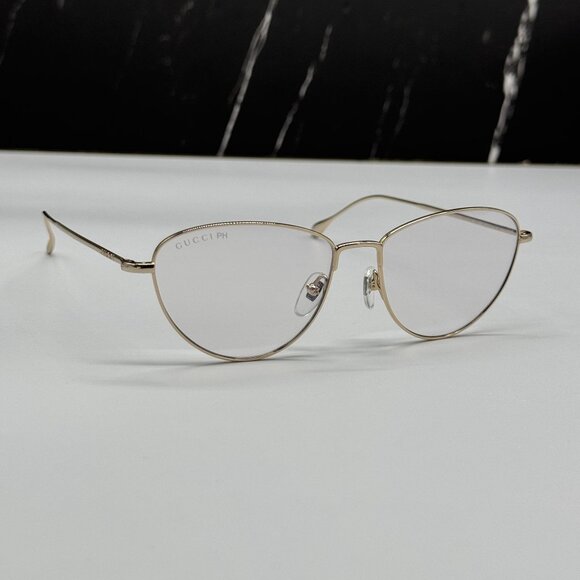 NEW GUCCI GG1185S 001 GUCCI GOLD WOMEN EYEWEAR TRANSITION LENSES EYEWEAR - Picture 6 of 12